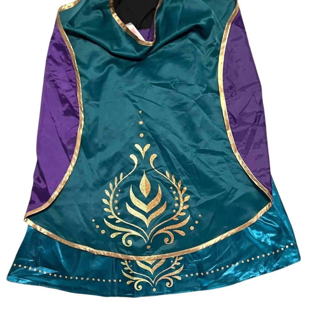 NEW Disney 7/8Y Queen Anna Costume Dress & Cape